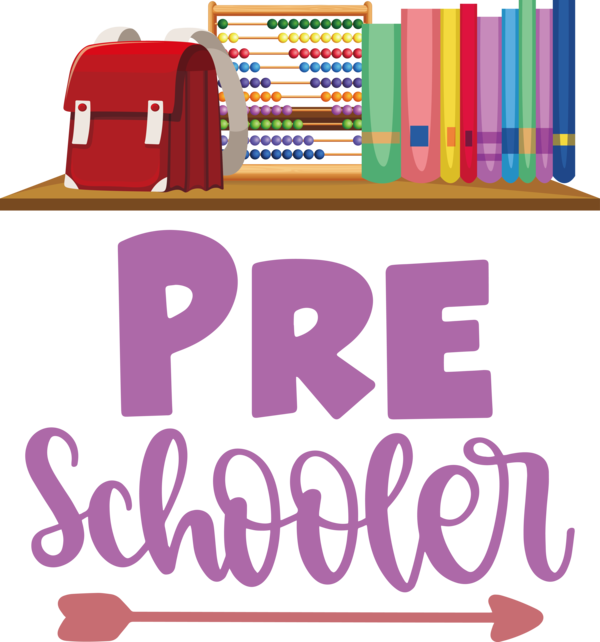 Transparent Back to School Design Logo Line for Hello Pre school for Back To School