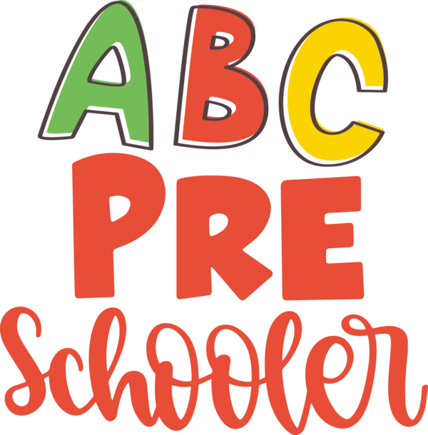 Transparent Back to School Logo Line Design for Hello Pre school for Back To School