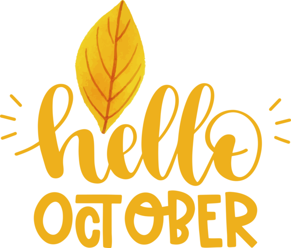 Transparent Thanksgiving Flower Logo Commodity for Hello October for Thanksgiving