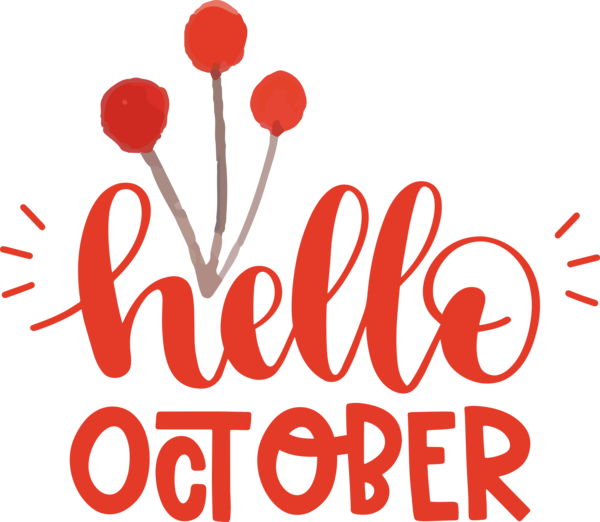 Transparent Thanksgiving Logo Valentine's Day Line for Hello October for Thanksgiving