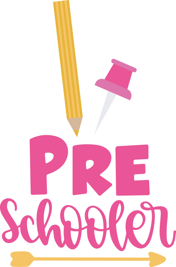 Transparent Back to School Logo Design Line for Hello Pre school for Back To School