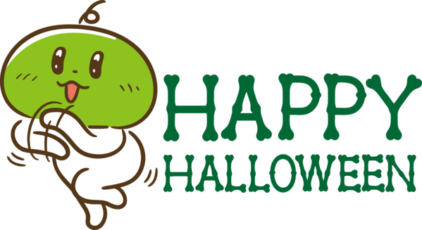 Transparent Halloween Logo Smiley Cartoon for Happy Halloween for Halloween