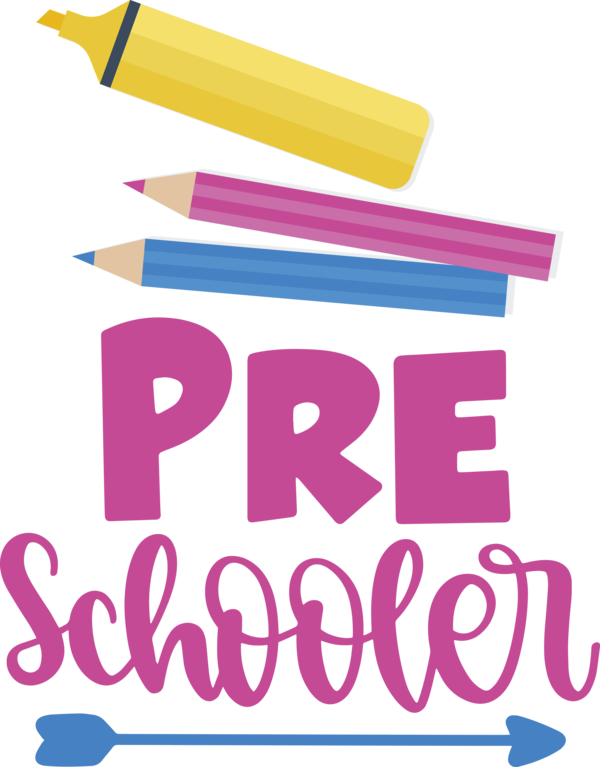 Transparent Back to School Logo Line Text for Hello Pre school for Back To School