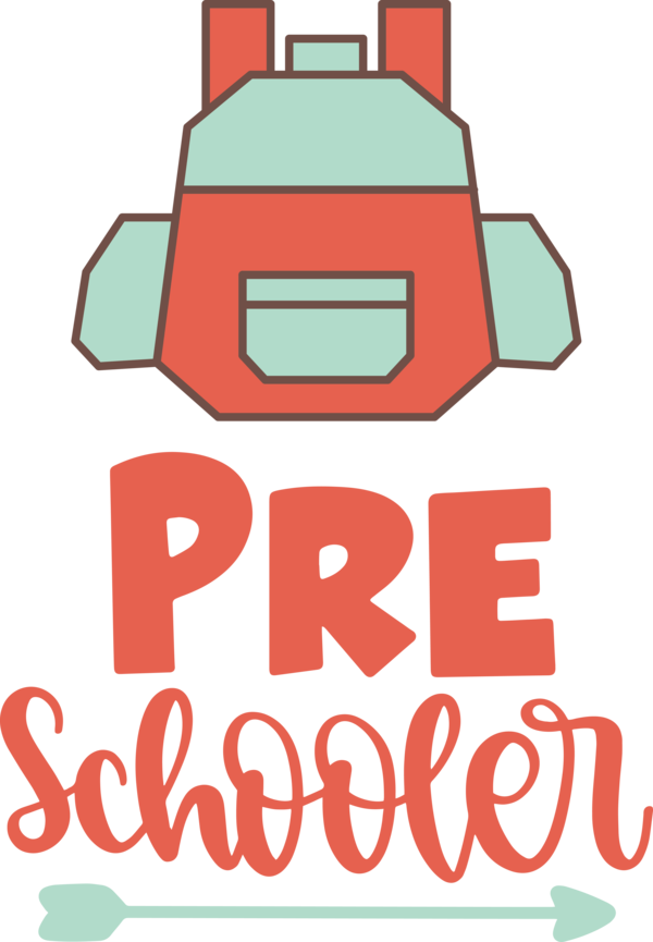 Transparent Back to School Logo Design Line for Hello Pre school for Back To School