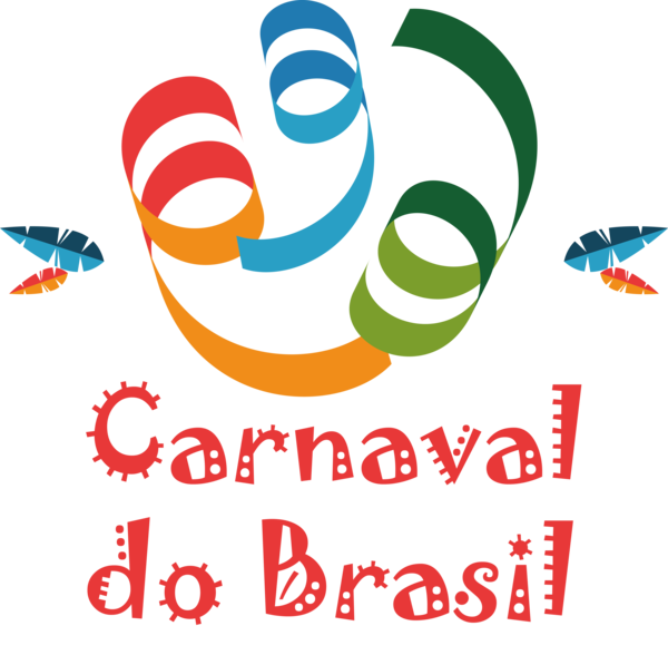 Transparent Brazilian Carnival Logo Design Line for Carnaval for Brazilian Carnival