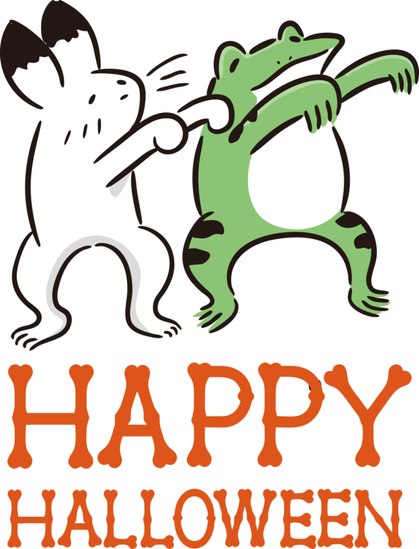 Transparent Halloween Frogs Logo Cartoon for Happy Halloween for Halloween