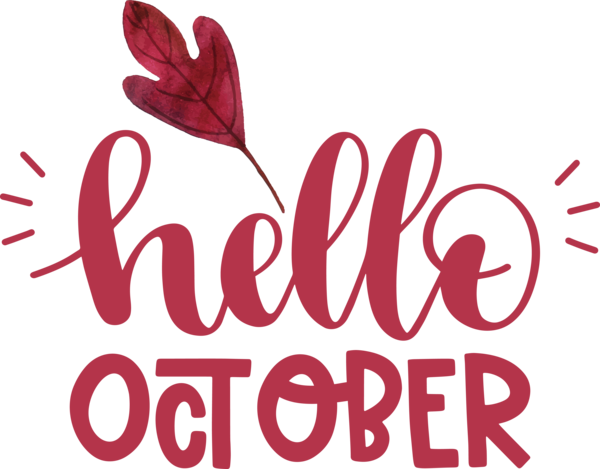Transparent Thanksgiving Logo Flower Petal for Hello October for Thanksgiving
