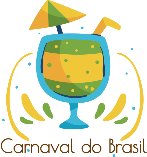 Transparent Brazilian Carnival Logo Drawing Silhouette for Carnaval for Brazilian Carnival