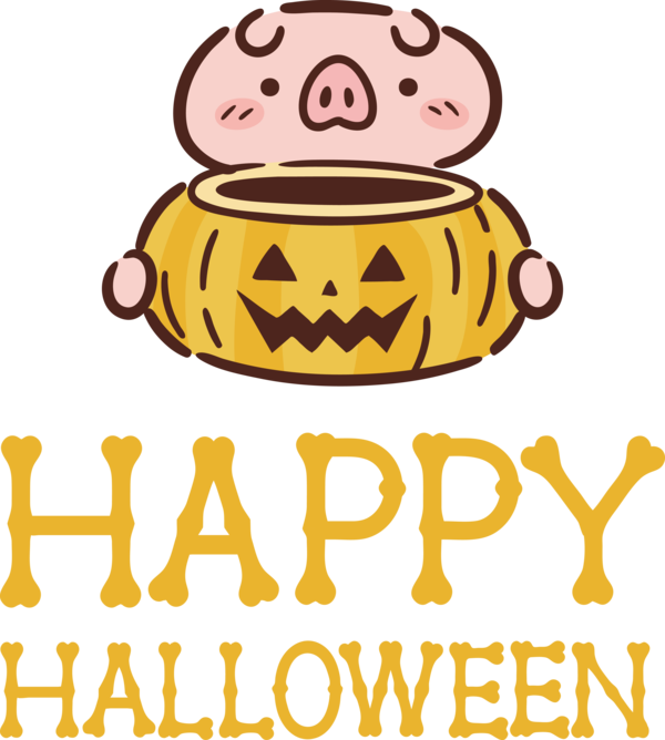 Transparent Halloween Smiley Yellow Icon for Happy Halloween for Halloween