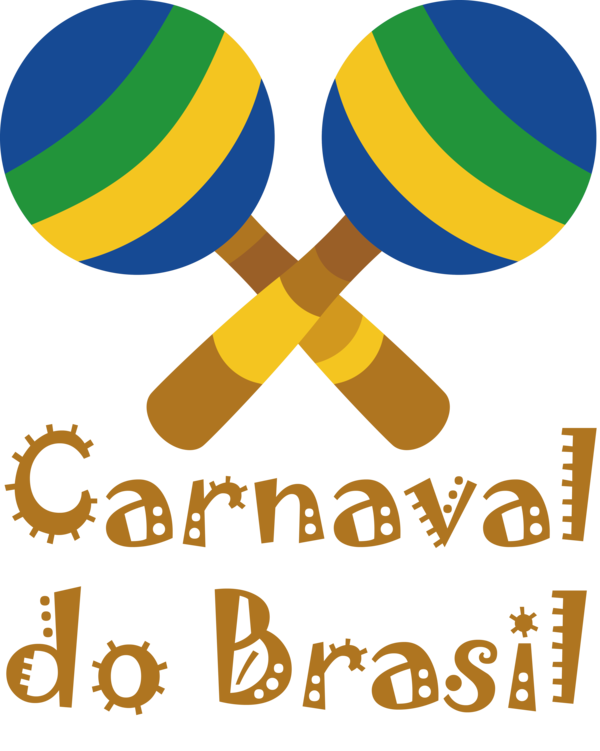 Transparent Brazilian Carnival Logo Yellow Line for Carnaval for Brazilian Carnival
