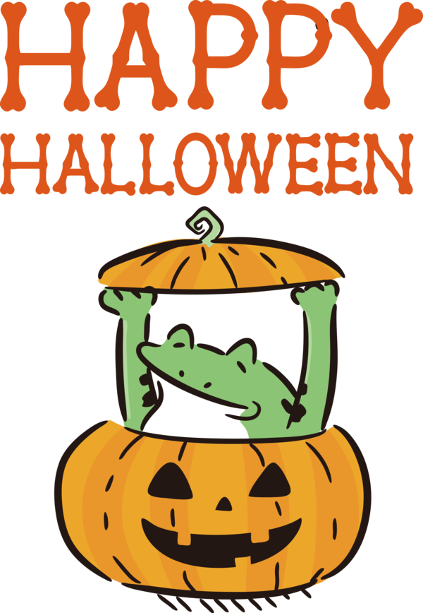 Transparent Halloween Pumpkin  Calabaza for Happy Halloween for Halloween