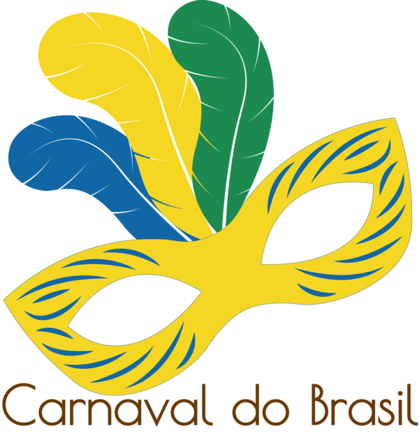 Transparent Brazilian Carnival Flower Logo Plant stem for Carnaval for Brazilian Carnival
