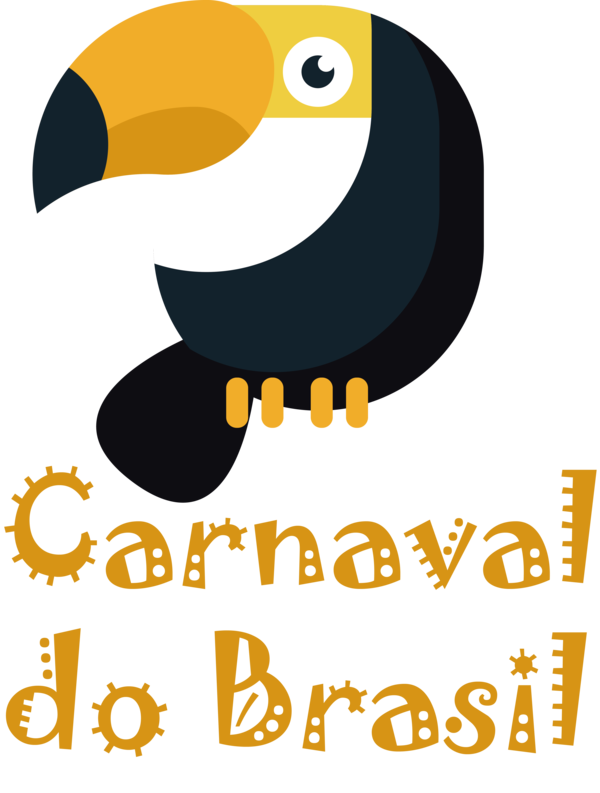 Transparent Brazilian Carnival Birds Logo Beak for Carnaval for Brazilian Carnival