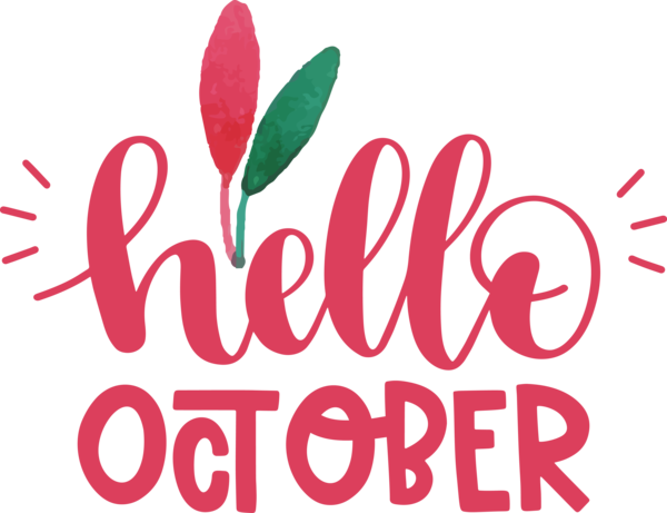 Transparent Thanksgiving Logo Line Produce for Hello October for Thanksgiving