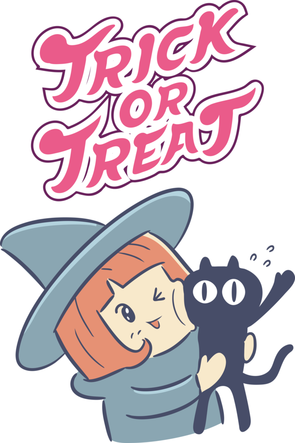 Transparent Halloween Cartoon Drawing Comics for Trick Or Treat for Halloween