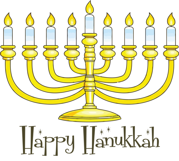 Transparent Hanukkah Hanukkah Candle Temple menorah for Happy Hanukkah for Hanukkah