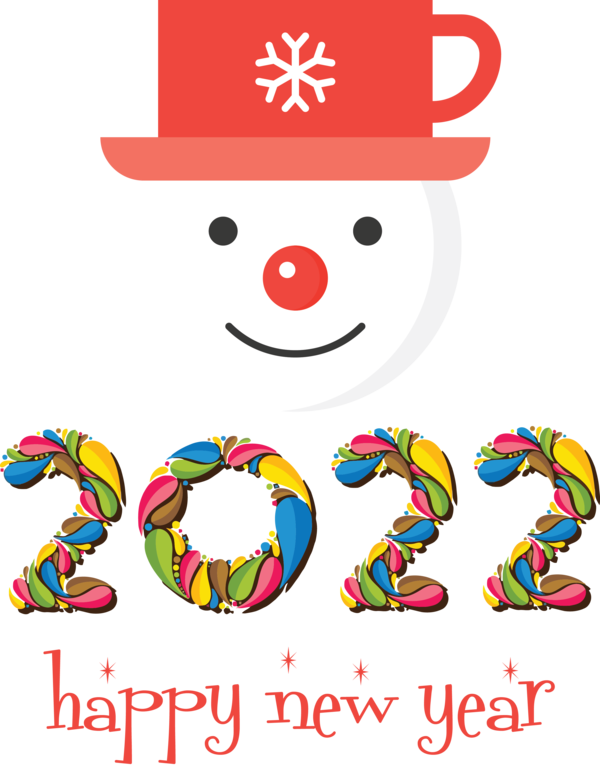 Transparent New Year Christmas Day Line Meter for Happy New Year 2022 for New Year