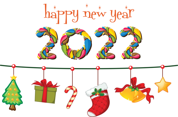 Transparent New Year Christmas Day Design Royalty-free for Happy New Year 2022 for New Year