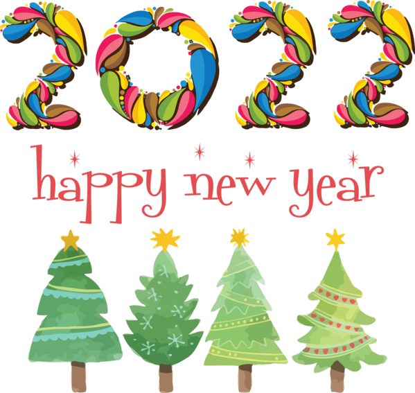 Transparent New Year Christmas Tree Christmas Day HOLIDAY ORNAMENT for Happy New Year 2022 for New Year