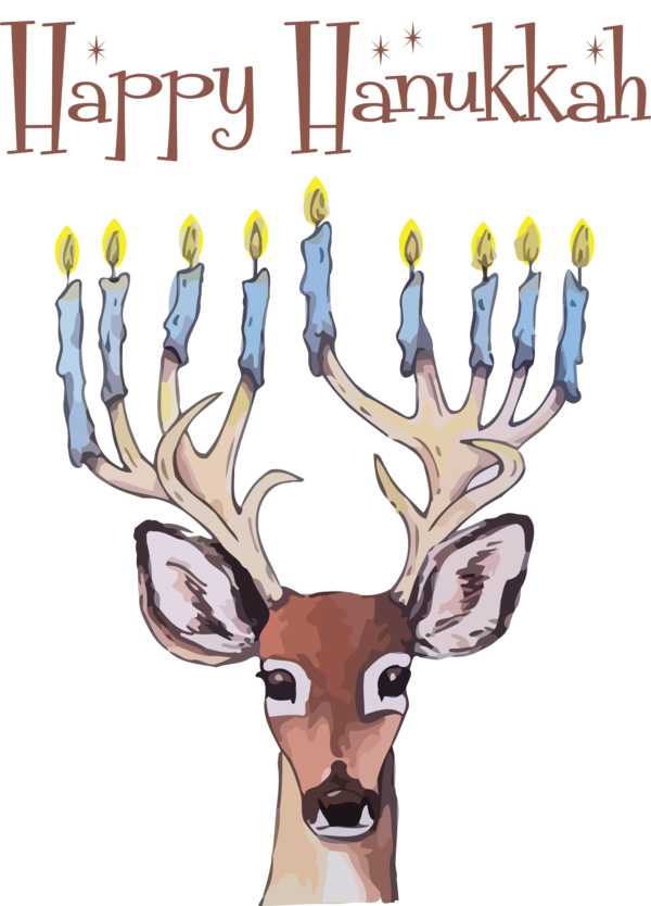 Transparent Hanukkah Deer Reindeer Hanukkah for Happy Hanukkah for Hanukkah