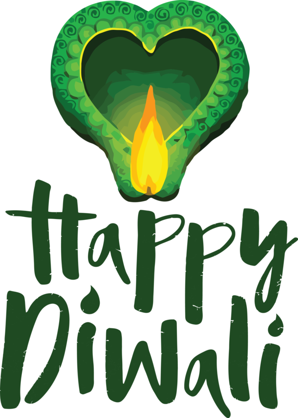 Transparent Diwali Logo Typography Design for Happy Diwali for Diwali