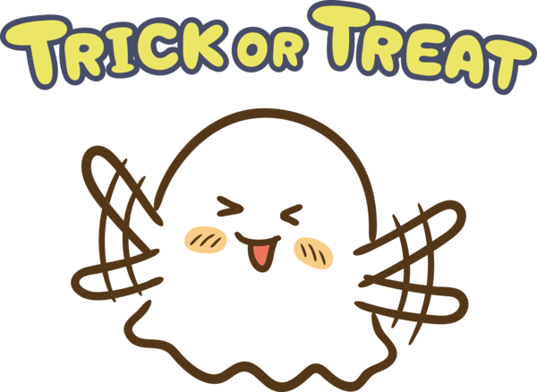 Transparent Halloween Drawing Logo Happiness for Trick Or Treat for Halloween