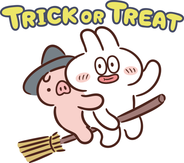 Transparent Halloween Cartoon Drawing Color for Trick Or Treat for Halloween