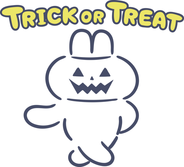 Transparent Halloween Logo Symbol Happiness for Trick Or Treat for Halloween