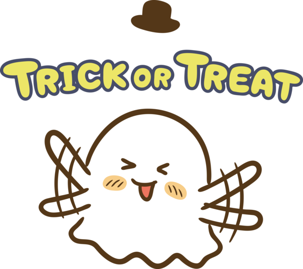 Transparent Halloween Cartoon Drawing for Trick Or Treat for Halloween