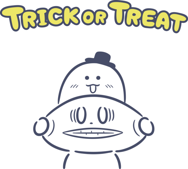 Transparent Halloween Happiness Copying for Trick Or Treat for Halloween
