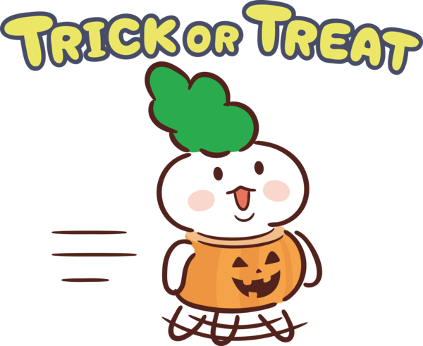 Transparent Halloween Cartoon Produce Plant for Trick Or Treat for Halloween