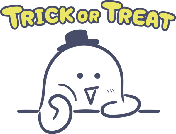 Transparent Halloween Cartoon Happiness Recreation for Trick Or Treat for Halloween