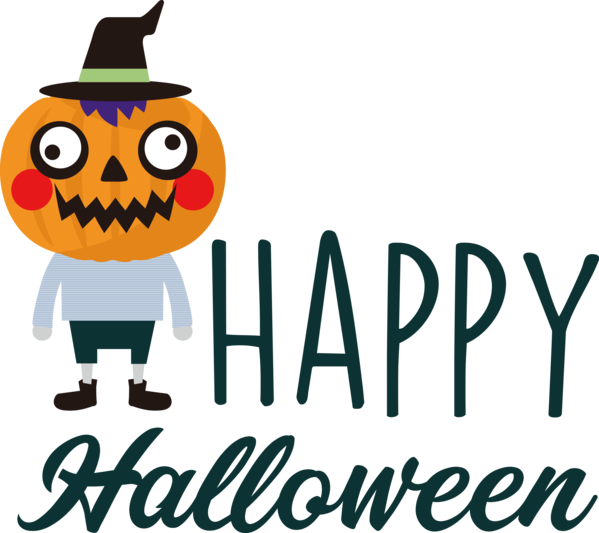 Transparent Halloween Logo Cartoon Happiness for Happy Halloween for Halloween
