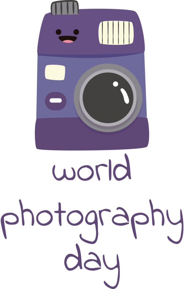 Transparent World Photography Day Logo Font Line for Photography Day for World Photography Day