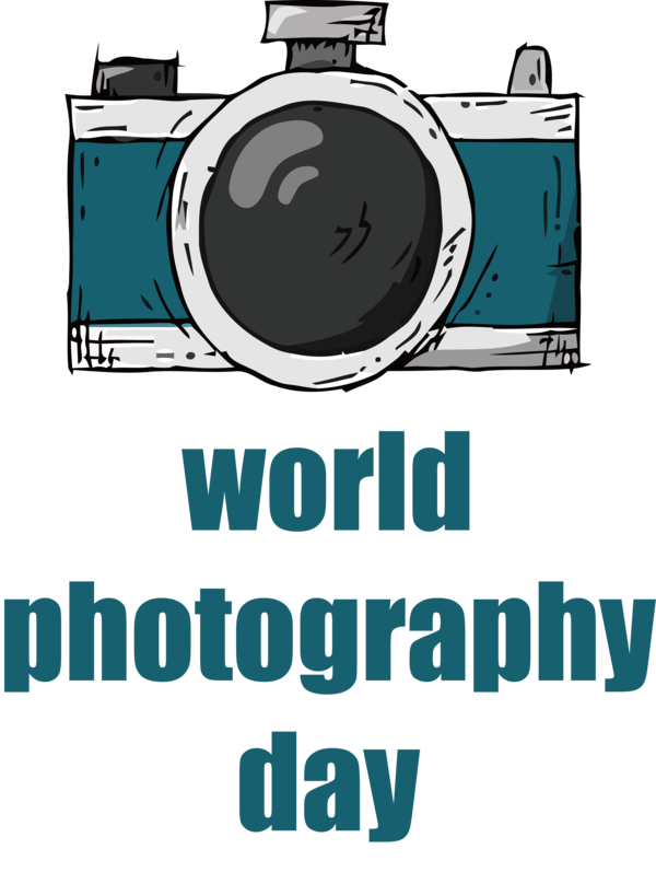 Transparent World Photography Day Logo Line Design for Photography Day for World Photography Day
