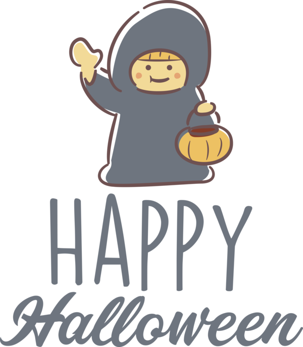 Transparent Halloween Cartoon Logo Character for Happy Halloween for Halloween