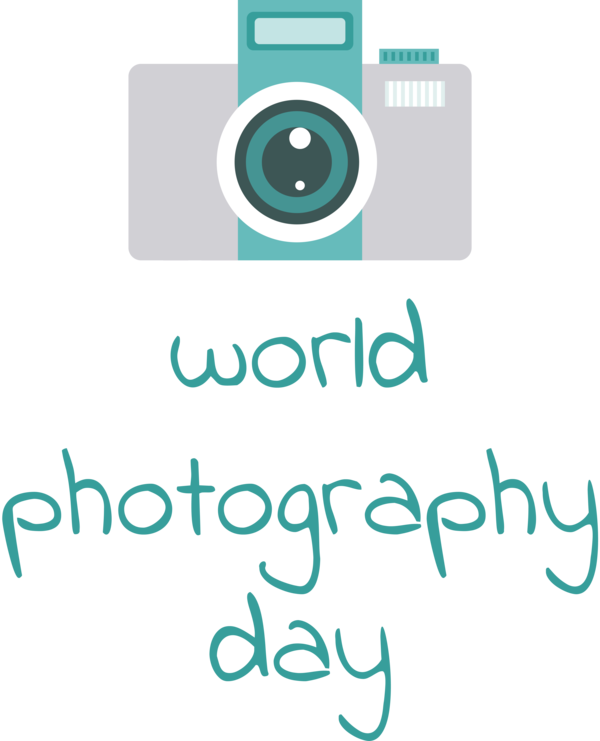 Transparent World Photography Day Logo Font Line for Photography Day for World Photography Day