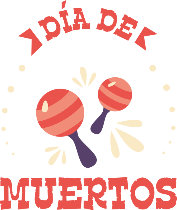 Transparent Day of the Dead Logo Line Produce for Día de Muertos for Day Of The Dead