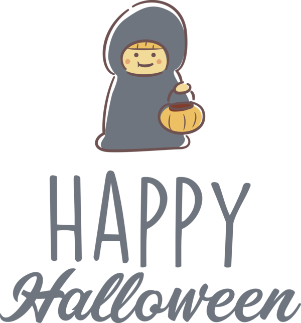 Transparent Halloween Logo Cartoon Character for Happy Halloween for Halloween