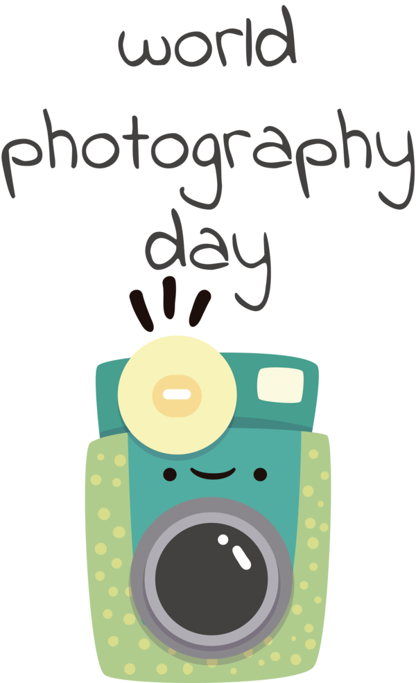 Transparent World Photography Day Cartoon Green Line for Photography Day for World Photography Day