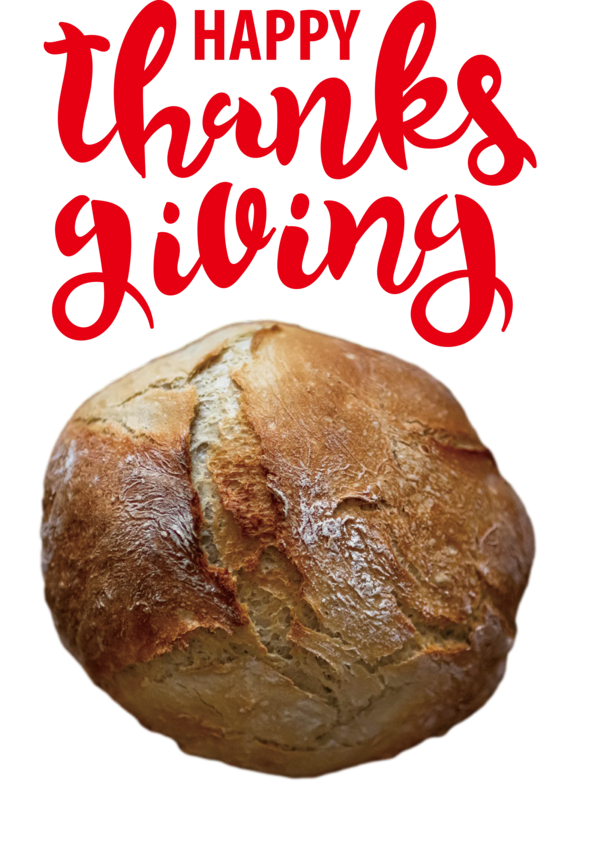 Transparent Thanksgiving Rye Bread Loaf Staple food for Happy Thanksgiving for Thanksgiving