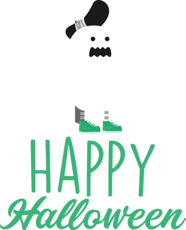 Transparent Halloween Logo Line Behavior for Happy Halloween for Halloween