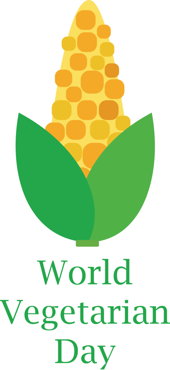 Transparent World Vegetarian Day Logo Leaf Commodity for Vegetarian Day for World Vegetarian Day