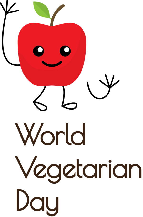 Transparent World Vegetarian Day Cartoon Flower Line for Vegetarian Day for World Vegetarian Day