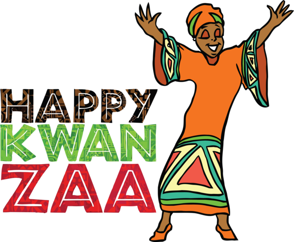 Transparent Kwanzaa Logo Cartoon Human for Happy Kwanzaa for Kwanzaa