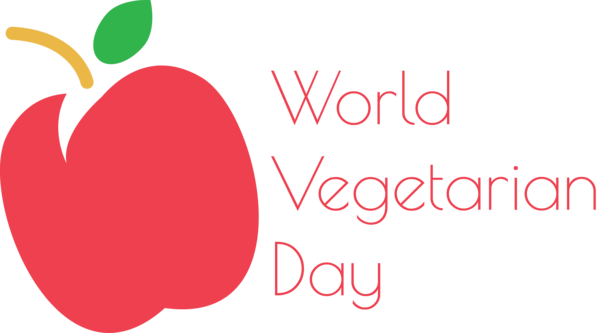 Transparent World Vegetarian Day Logo Design Valentine's Day for Vegetarian Day for World Vegetarian Day
