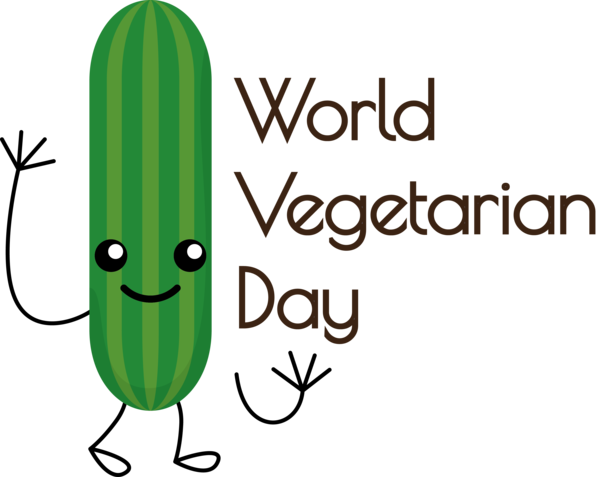 Transparent World Vegetarian Day Plant stem Cartoon Logo for Vegetarian Day for World Vegetarian Day