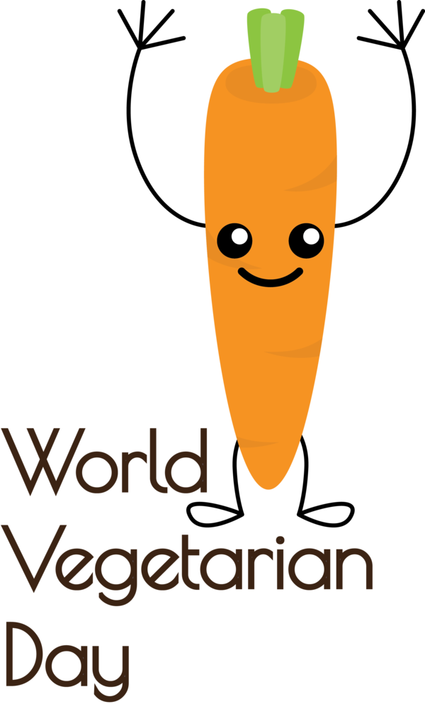 Transparent World Vegetarian Day Cartoon Produce Line for Vegetarian Day for World Vegetarian Day