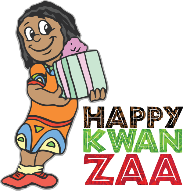 Transparent Kwanzaa Poster Design Cartoon for Happy Kwanzaa for Kwanzaa