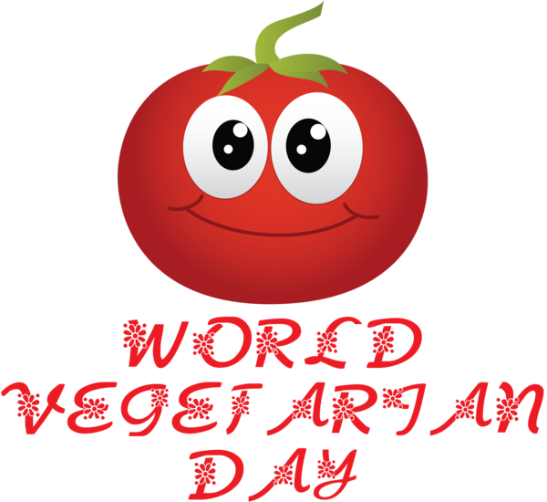 Transparent World Vegetarian Day Smiley Emoticon Happiness for Vegetarian Day for World Vegetarian Day